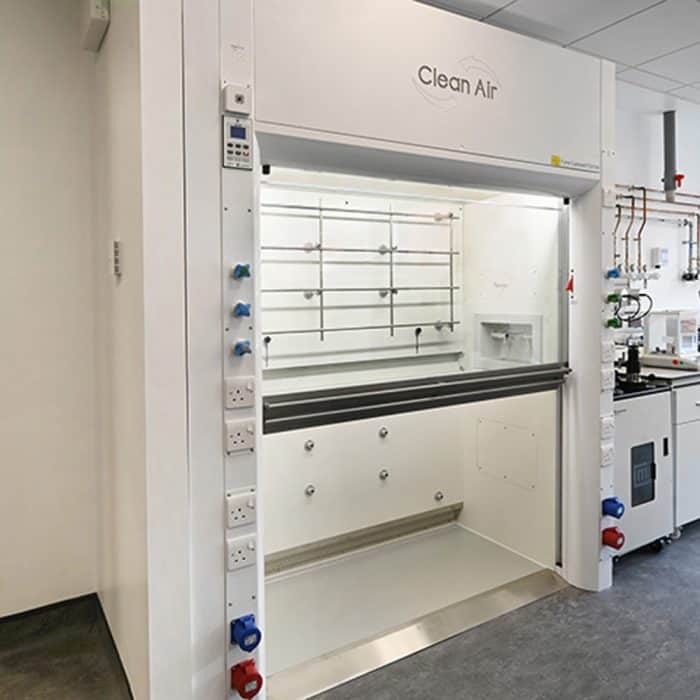 Clean Air provided 23 high-performance fume cupboards at the new Regius Chair laboratories at the University of Liverpool.