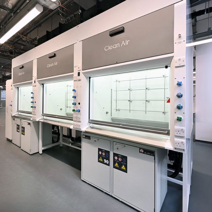 The Clean Air range of fume cupboards have contributed to the Hub Building’s BREEAM rating of ‘Excellent’.