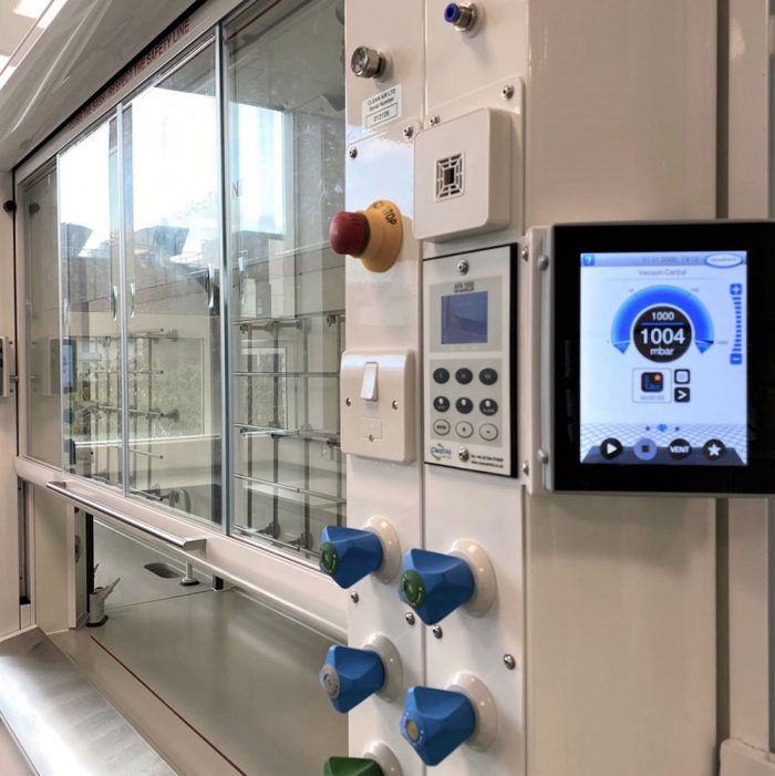 23 high-performance fume cupboards will be retro-fitted with a Vacuubrand touch screen vacuum system.