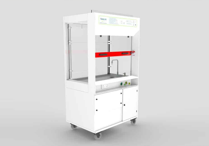 The SSR2000 school mobile fume cupboard has been independently tested by CLEAPSS to meet the requirements of CLEAPSS G9. It is also tested to BS EN 14175 and SSERC.