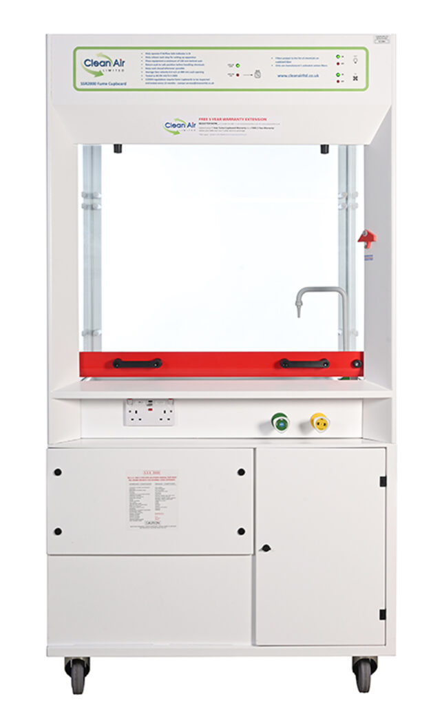 Glass panels to all four sides offer a clear view of the internal chamber making it ideal for education settings and demonstrations to students.