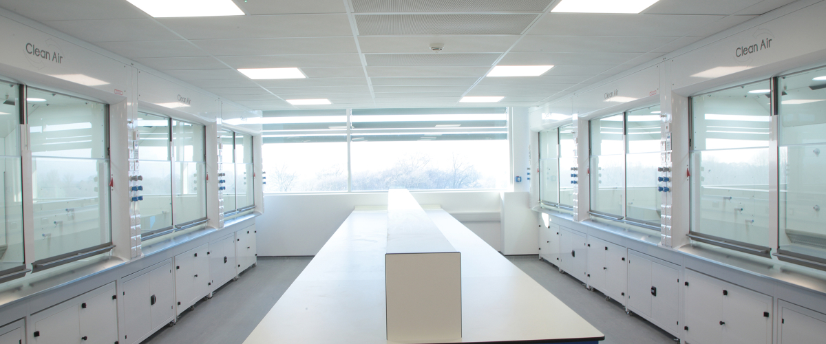 Fume Cupboard Installation at Sygnature Life Sciences.